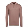 Mens Funguy Magnesium Knitted L/s Polo Shirt