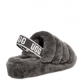 Womens Charcoal Fluff Yeah Slide Slippers 99410 by UGG from Hurleys