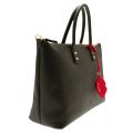Womens Black Grainy Leather Medium Frances Tote Bag 72728 by Lulu Guinness from Hurleys