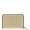 Womens Gold Saffiano Small Zip Around Purse 35124 by Love Moschino from Hurleys
