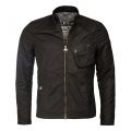 Mens Black Legion Waxed Jacket 64881 by Barbour International from Hurleys