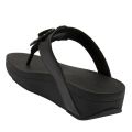 Womens All Black Lottie Corsage Toe Post Sandals 59590 by FitFlop from Hurleys