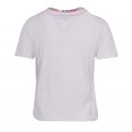 Womens White Branded Neck S/s T Shirt 79789 by Tommy Jeans from Hurleys