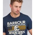 Mens Navy Eagle S/s T Shirt 94568 by Barbour Steve McQueen Collection from Hurleys