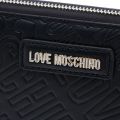 Womens Black Embossed Logo Purse 21503 by Love Moschino from Hurleys