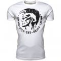 Mens White T-Ulyesse S/s Tee Shirt 56647 by Diesel from Hurleys