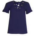 Womens True Navy Lace Up Top 20261 by Michael Kors from Hurleys