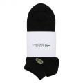 Mens Black 3 Pack Trainer Socks 103216 by Lacoste from Hurleys