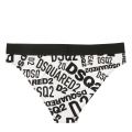 Womens Black/White Printed Logo Briefs 80152 by Dsquared2 from Hurleys