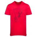 Mens Red Foil Circle Logo Slim Fit S/s T Shirt 35887 by Versace Jeans from Hurleys