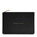 Womens Black Partners In Wine Pouch 84357 by Katie Loxton from Hurleys