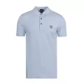 Casual Mens Light Blue Passenger Slim Fit S/s Polo Shirt 73669 by BOSS from Hurleys