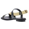 Womens Black  And Gold Mackay Flat Sandals 20252 by Michael Kors from Hurleys