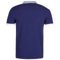 Mens Rich Navy Stripe Collar S/s Polo Shirt 21216 by Fred Perry from Hurleys