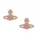 Womens Pink Gold/Light Rose Grace Bas Relief Earrings 101487 by Vivienne Westwood from Hurleys