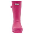 Womens Bright Pink Original Short Wellington Boots 26067 by Hunter from Hurleys