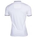 Mens White Tipped Slim Fit S/s Polo Shirt