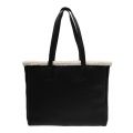 Womens Black Shearling Lined Shopper Bag 92731 by Love Moschino from Hurleys