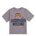 Boys Grey Melange Toy DJ S/s T Shirt 47364 by Moschino from Hurleys