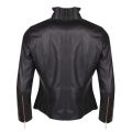 Womens Black Trekma Leather Jacket 30047 by Ted Baker from Hurleys