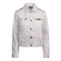 Womens White Durness Denim Jacket 73392 by Barbour International from Hurleys