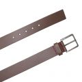 Mens Dark Brown Gionio Leather Belt 23578 by HUGO from Hurleys