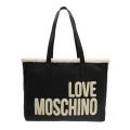 Womens Black Shearling Lined Shopper Bag 92733 by Love Moschino from Hurleys