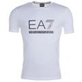 Mens White Training Logo Series Crew S/s Tee Shirt 64295 by EA7 from Hurleys