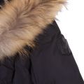 Girls Black/Brown Leelee Fur Padded Hooded Jacket