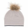 Girls Rock Aboa Fur Beanie Hat 32248 by Pyrenex from Hurleys