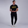 Mens Black/Yellow Essential Large Logo S/s T Shirt 75766 by Barbour International from Hurleys