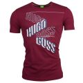 Green Mens Burgundy Logo Tee 2 S/s T Shirt 15117 by BOSS from Hurleys