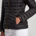 Womens Black Score Hooded Quilted Jacket 56265 by Barbour International from Hurleys