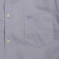 Mens Blue/Lagoon Stretch Poplin Regular Fit S/s Shirt 59287 by Lacoste from Hurleys