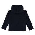 Boys Navy Branded Fleece Hooded Zip Sweat Top 45543 by BOSS from Hurleys