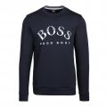 Athleisure Mens Navy Salbo 1 Crew Sweat Top 95557 by BOSS from Hurleys