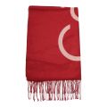 Womens Red Currant Fringes Scarf 95853 by Calvin Klein from Hurleys