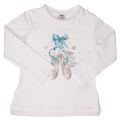 Girls Natural & Ocean Ballet Slippers L/s T Shirt 12823 by Mayoral from Hurleys
