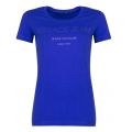 Womens Peacock Blue Jewel Logo S/s T Shirt 32516 by Versace Jeans from Hurleys