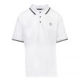 Mens Optic White Jersey S/s Polo Shirt 100692 by MA.STRUM from Hurleys