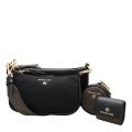 Womens Black Medium MF Pouch Crossbody Bag With Strap 96607 by Michael Kors from Hurleys