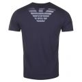 Mens Navy Chest Eagle S/s T Shirt 22367 by Emporio Armani from Hurleys