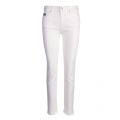 Womens White Printed Pocket Logo Slim Fit Jeans 51196 by Versace Jeans Couture from Hurleys