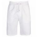 Mens White Heritage Sweat Shorts 26830 by BOSS from Hurleys
