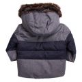 Baby Grey Fur Lined Hooded Jacket
