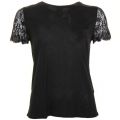 Womens Black Somsrii Lace Sleeve Top 35372 by Ted Baker from Hurleys