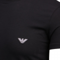 Mens Black Shiny Logo Slim Fit S/s T Shirt 107303 by Emporio Armani Bodywear from Hurleys