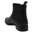 Mens Black Tradd Elastic Ankle Boots