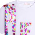 Girls White Printed Boxy S/s T Shirt 93321 by Billieblush from Hurleys