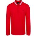 Athleisure Mens Red Plisy L/s Polo Shirt 38737 by BOSS from Hurleys